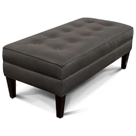 Living Room Ottoman with Matching Welt Cord Trim